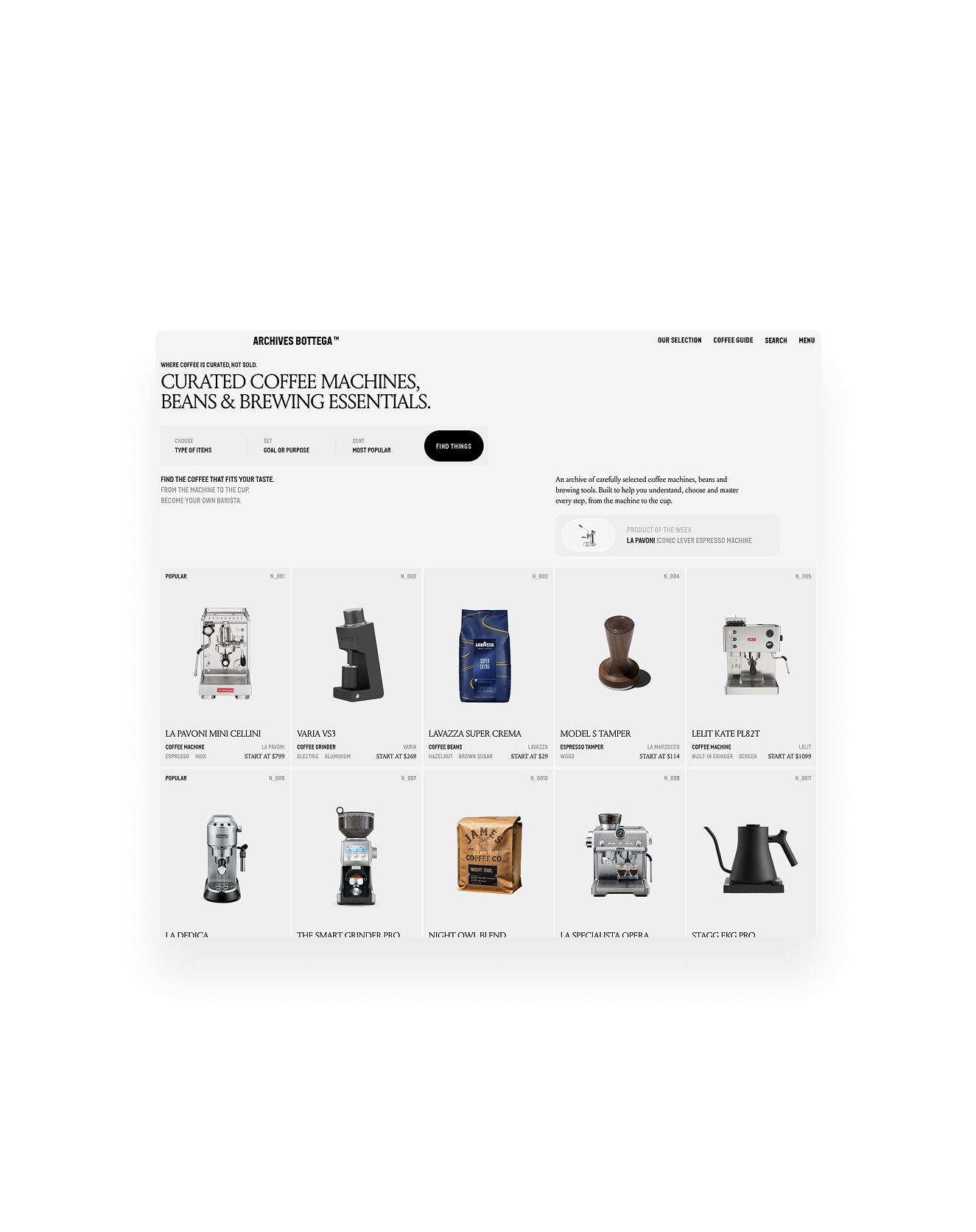 Archives Bottega Capture